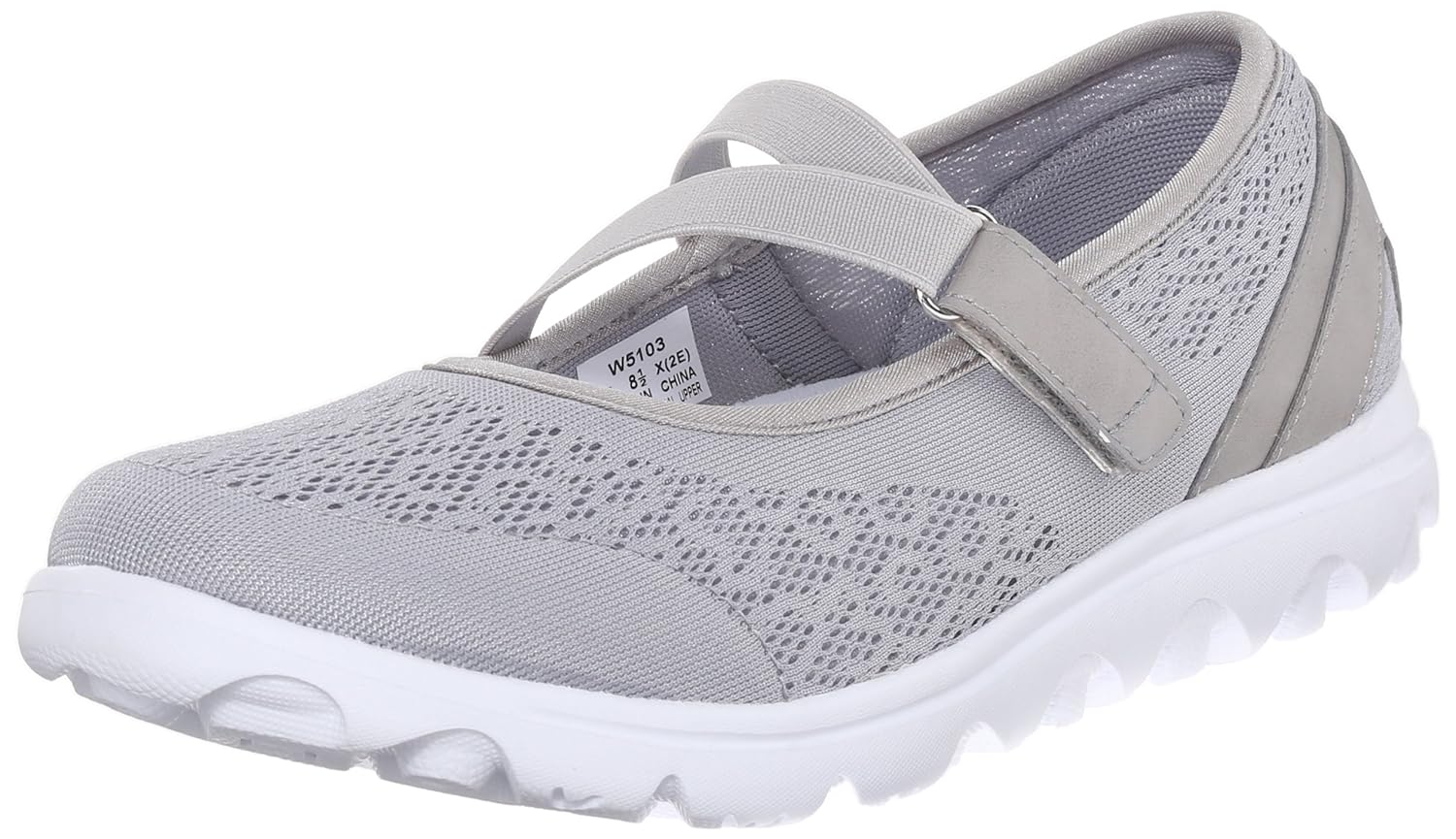 Amazon.com | Propet Women's TravelActiv Mary Jane Fashion Sneaker, Silver, 8.5 W US | Fashion 