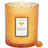 Baltic Amber Scented Candle, Candles for Home Scented, Candles Gifts for Women & Men, Luxury Glass Jar Candle, Natural Soy Candle, 40 Hours Long Burning, 7 oz