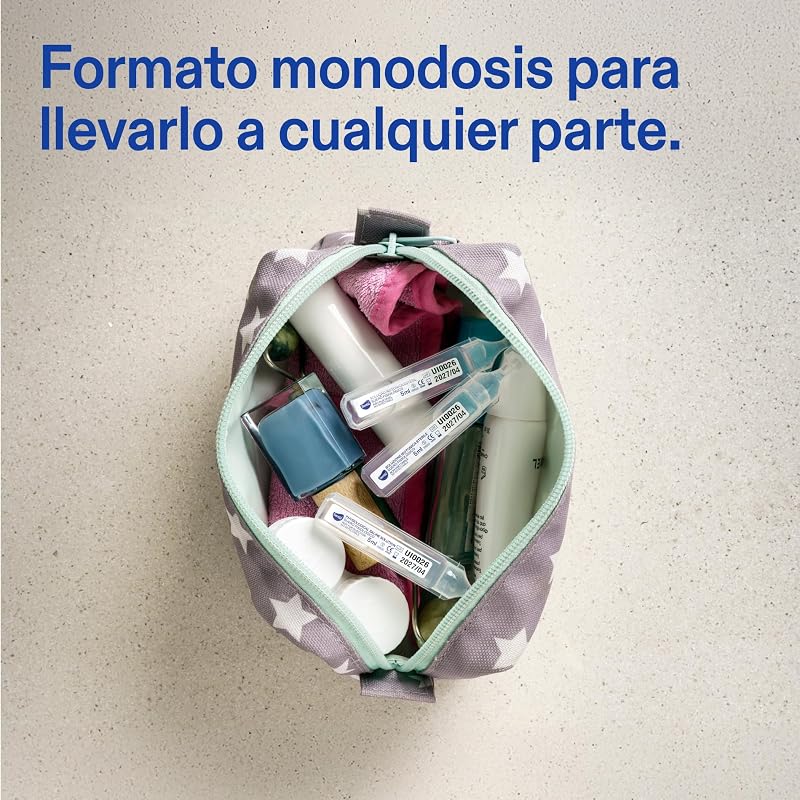 - Suero Fisiológico en Monodosis 60 uds, Higiene Nasal, Ocular y Auricular para Adultos y Bebés PACK DE 2