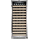 Whynter BWR-1002SD 100 Built-in or Freestanding Stainless Steel Compressor Large Capacity Wine Refrigerator Rack for open bot