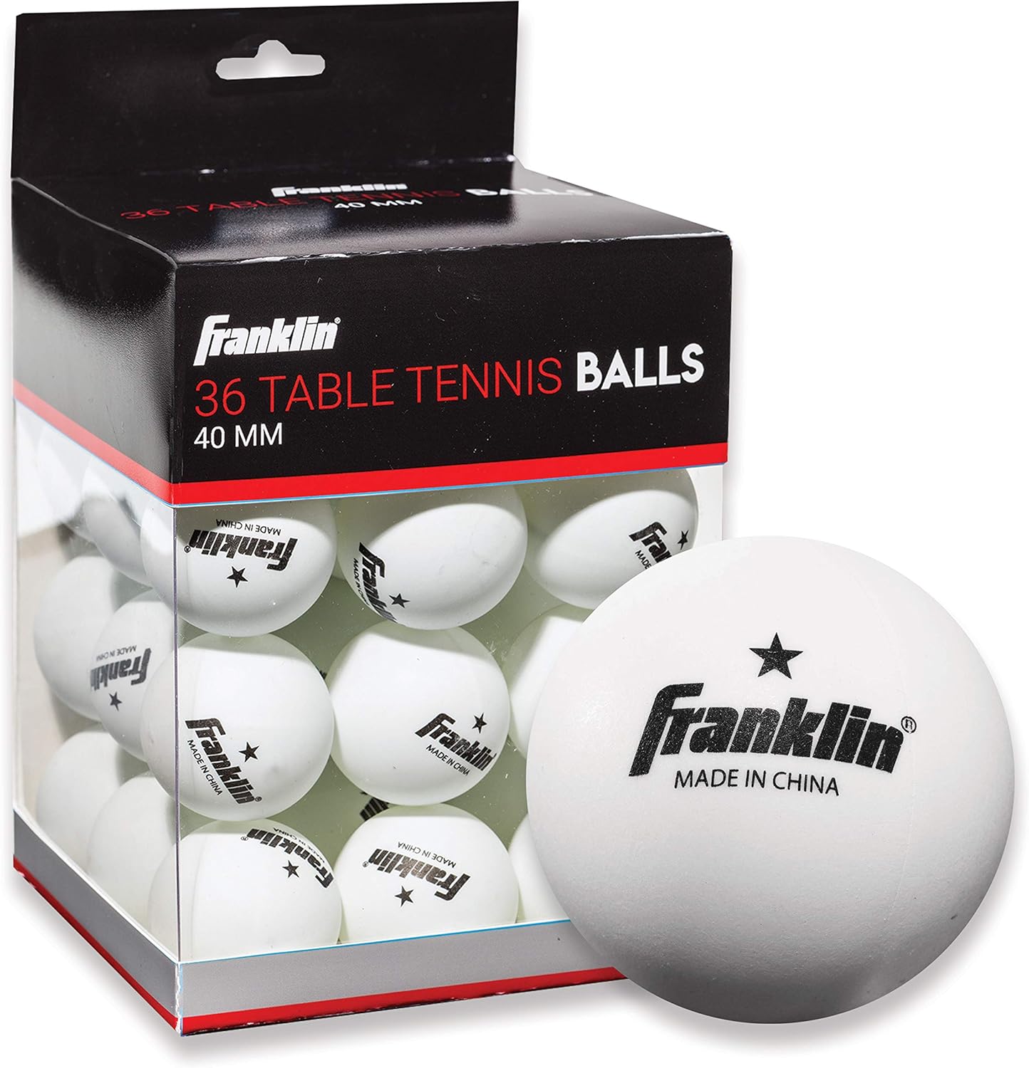 Franklin Sports 1 Star Table Tennis Balls, 36 Pack, 40 mm, Balls Amazon Canada