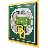 YouTheFan Officially-licensed NCAA Stadium Series 3D Wall Art - multi-layer team stadium replica, detailed sports fan gift, indoor decor
