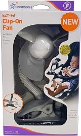 Dreambaby Stroller Fan Adjustable Clip-On Fan White Grey Batteries Not Included view 7