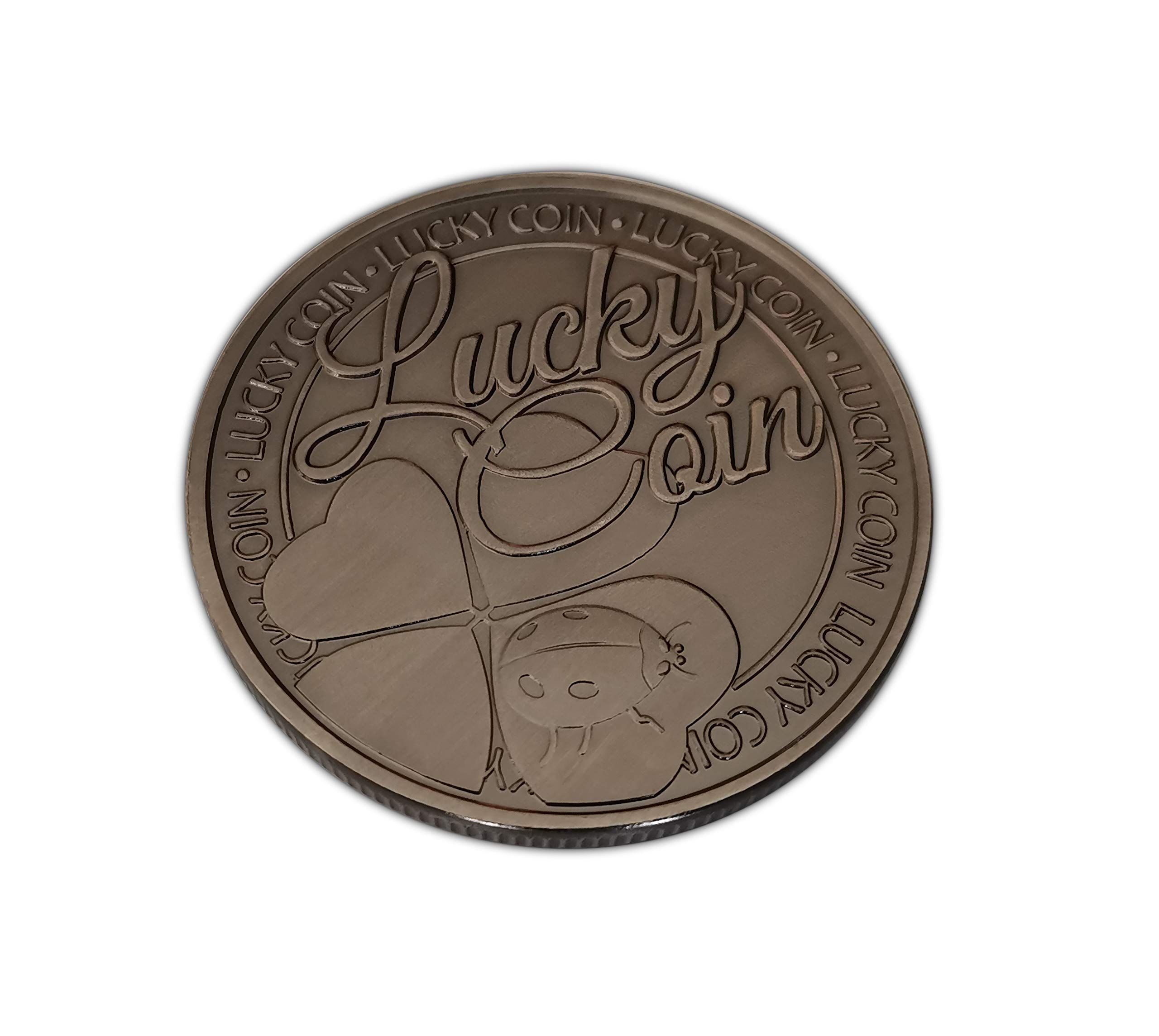 Eillwin Lucky Four Leaf Clover Coin Commemorative Souvenir for Protection Friendship and Love