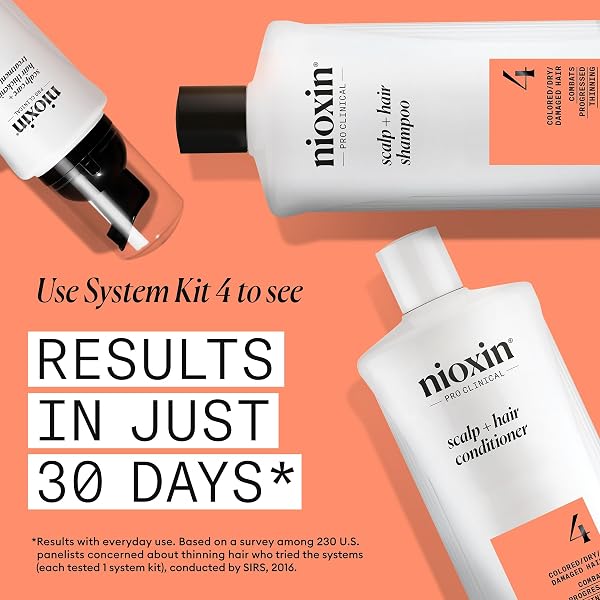 NIOXIN SYSTEM 4 | SCALP CARE | THICKENING SHAMPOO | COLORED DAMAGED HAIR