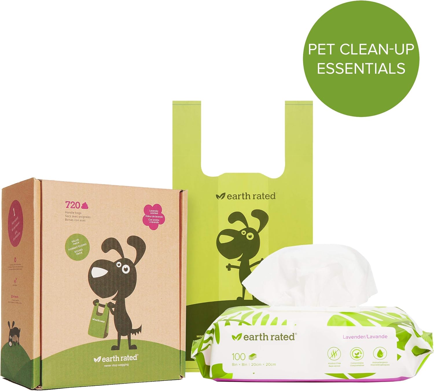 earth rated poop bags with handles