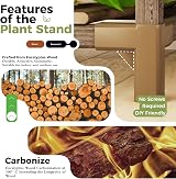 Bamworld 4-Tier Corner Plant Stand Indoor Outdoor Rack view 6
