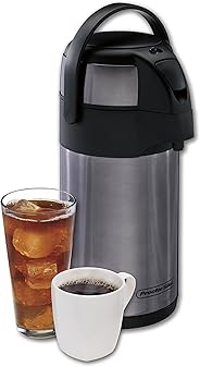 thermal coffee silex proctor carafes insulated airpot liter beverage dispenser vacuum compact portable cold stainless steel