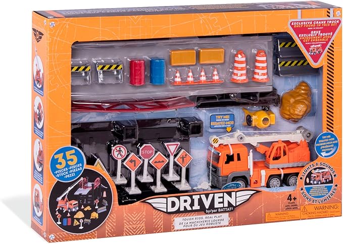 driven bridge construction playset