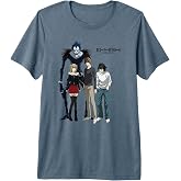 Death Note Main Characters Posing with Logo Anime Premium Tri-blend T-Shirt