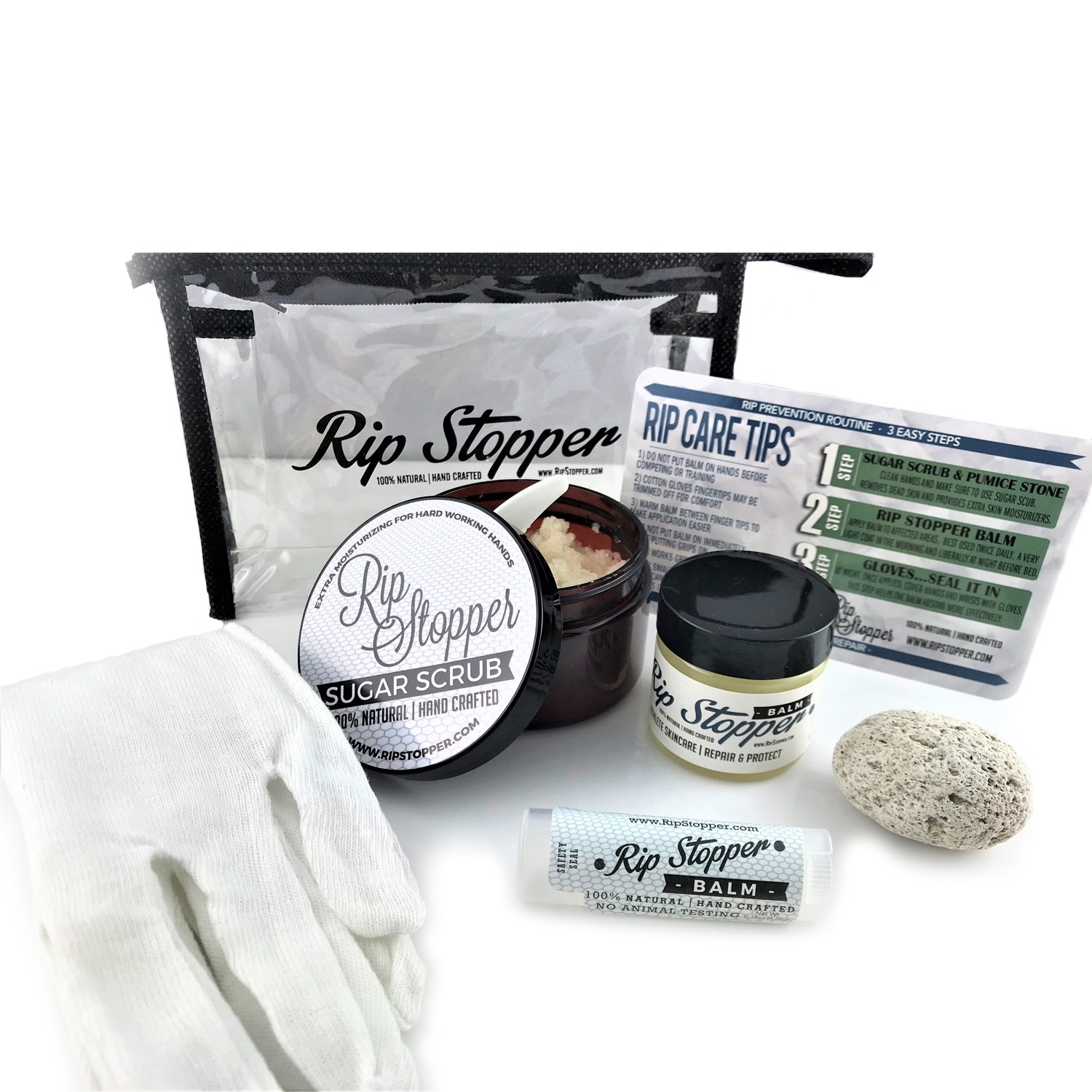 Rip Prevention Kit Rip Stopper | Repair and Prevent Skin Rips, Blisters, Cracks, Tears & Abrasions | 100% Natural Skincare | Rock Climbing, Weightlifting, Rowing