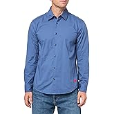 Hugo Mens Woven Logo Patch Button Down Shirt