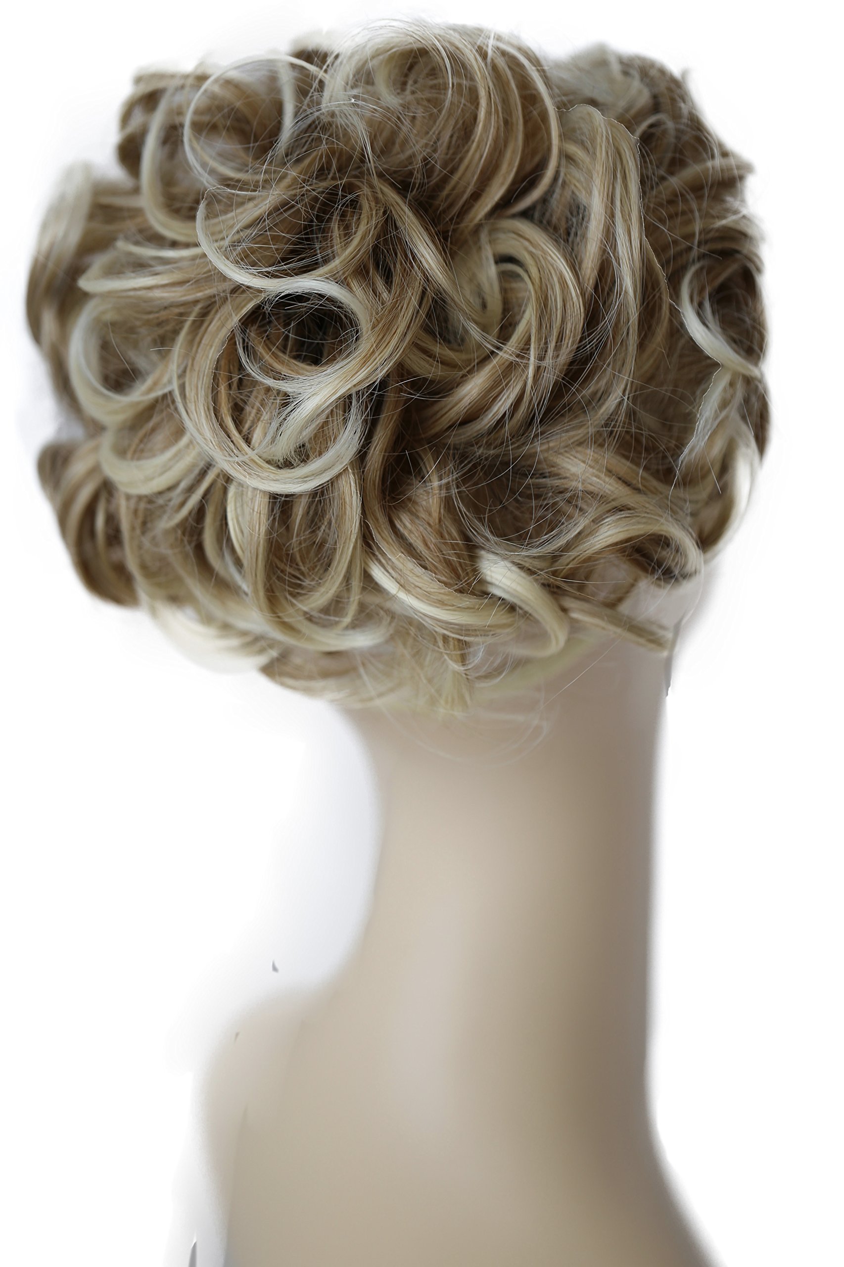 CAISHA Bun Hairpiece Ponytail Topknot Hepburn-Bun Scrunchie Updo Blond Mix HK112