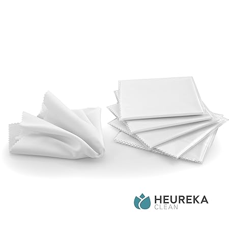 Heureka® Brillenputztücher aus Mikrofaser - Profi Reinigungstücher für empfindliche Oberflächen (5er Pack)