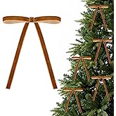 Velvet Bows for Christmas Tree, 24 Pcs 5x7 Inch Velvets Ribbon Tree Bows, Velvet Ornaments for Christmas Trees Decorations Wreath Outdoor Indoor