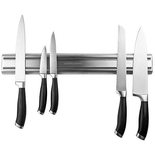 KitchenCraft Large Deluxe WallMounted Knife Rack, 45 cm (1 ft