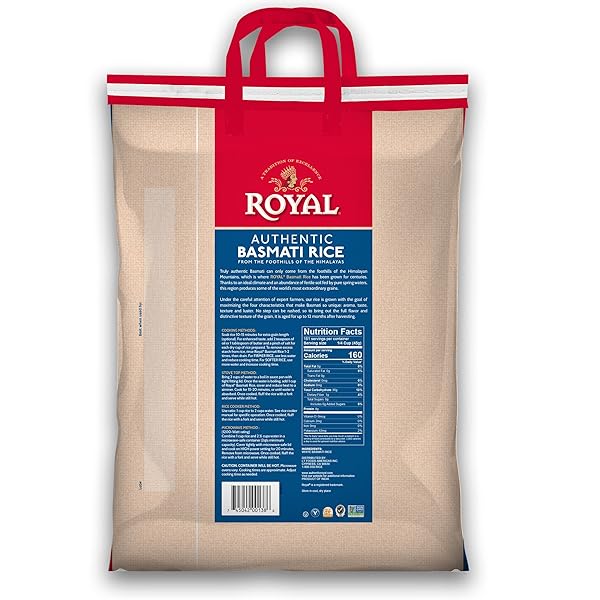 ROYAL NATURALLY AGED AUTHENTIC LONG GRAIN INDIAN WHITE RICE – 15 LB
