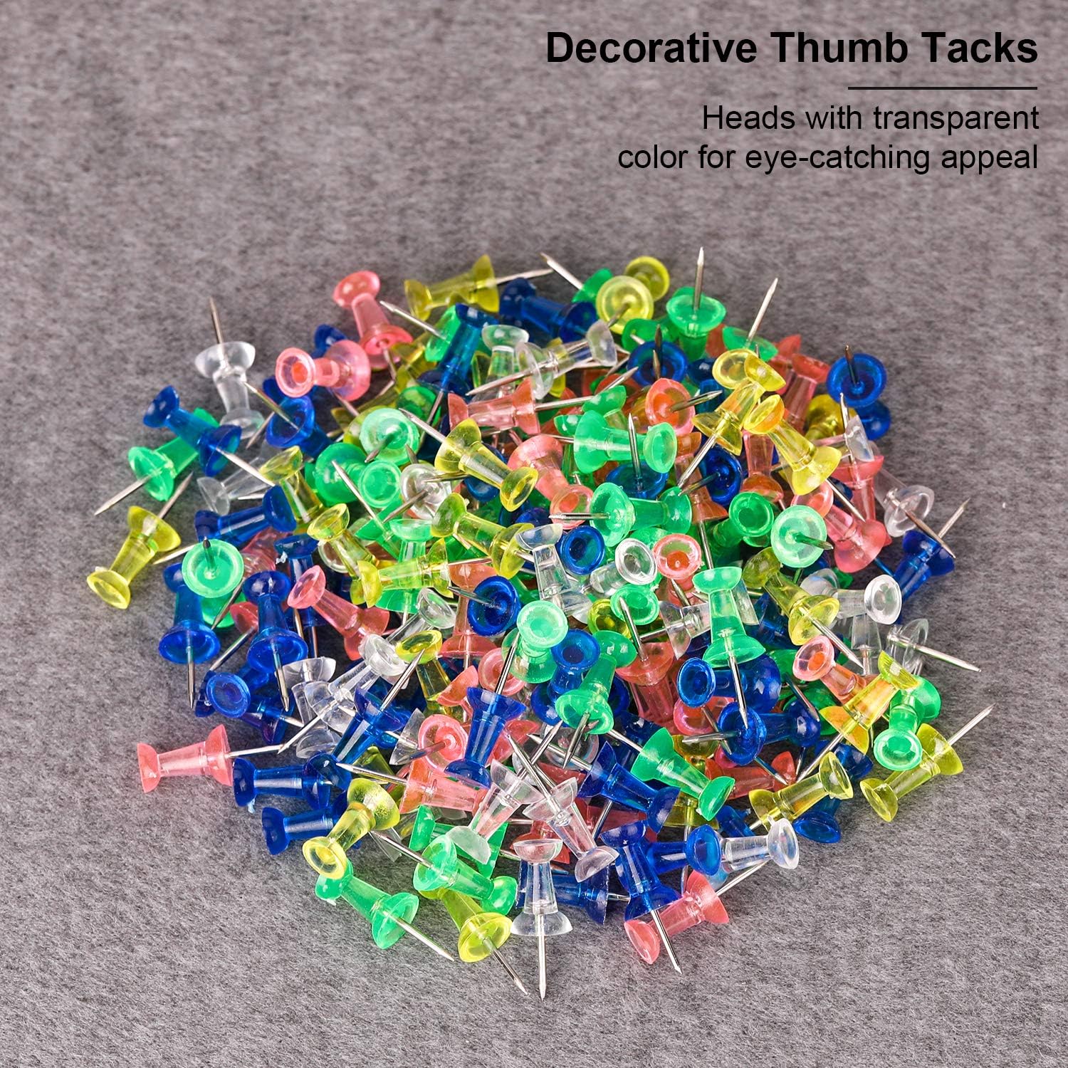 MROCO 700 Count Push Pins Assorted Colors Thumb Tacks, Map Thumb Tacks Plastic Push Pins Tacks with Sharp Point for Bulletin Board for Office or Home : Office Products