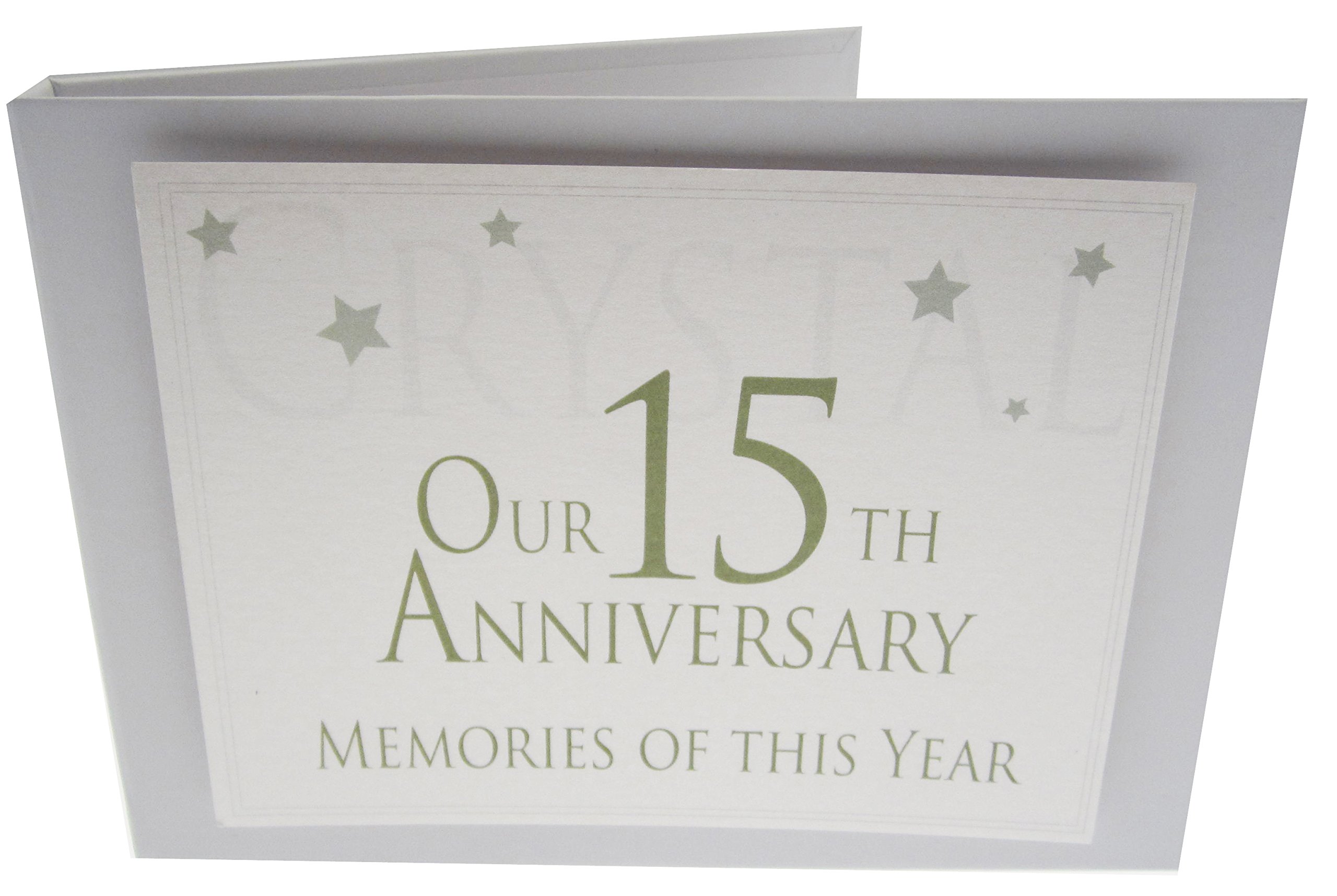 WHITE COTTON CARDS Range, Crystal On Our 15th Anniversary Memories of This Year, Tiny Value Album, (Code TVAW15)