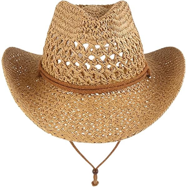 9496 Natural Cowboy Cowboy Straw Hat, Unisex One Size Men\'s Women\'s Summer Carnavalife Natural Cowboy Cowboy Straw Hat, Unisex One Size  main image 3