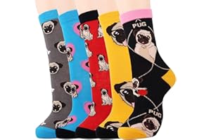 Moyel Socks Women, 5 Pairs of Funny Cute Socks Gifts for Women