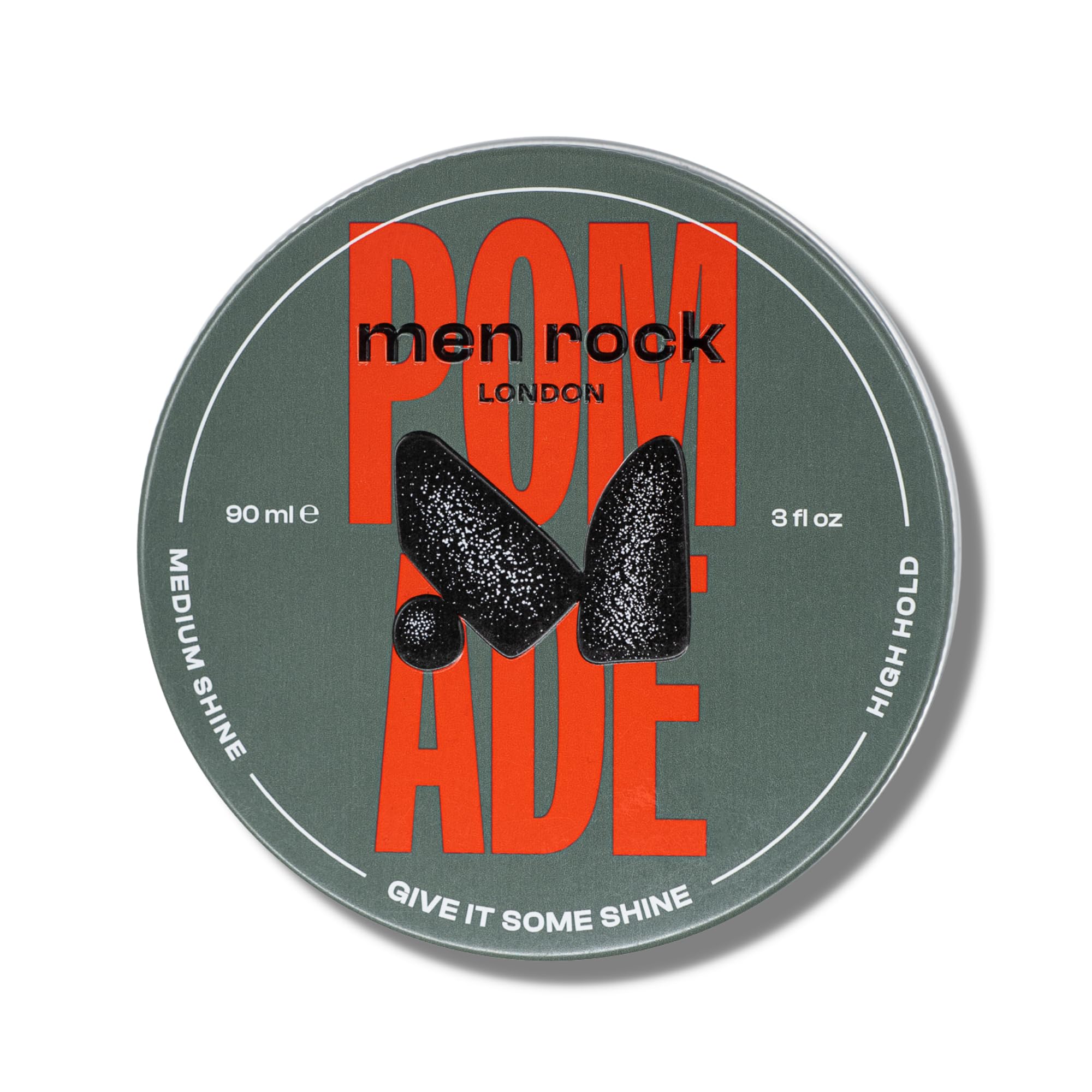 Men Rock Hair Styling Pomade, Medium Shine & High Hold Water Based Pomade, Easy to Use and Wash Out, Ideal for Men with Classy Hairstyles, 90 ml