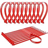 Roowest 1000 Pcs Plastic Truck Trailer Door Seals, Tamper Evident Security Tags, Numbered Safety Disposable Locks for Container Logistics Transport Package Shipping(Red)
