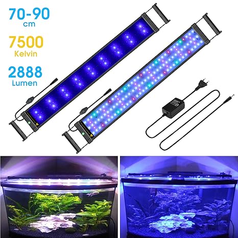 BELLALICHT Aquarium LED Beleuchtung Aquariumbeleuchtung Weiß Blau Rot Grün