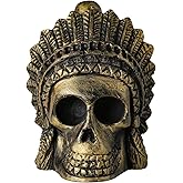 Deekec Screaming Aztec Death Whistle - War Coppery Retro Design - 126+ Decibels Extremely Loud Human Scream - Screaming Aztec War Whistle - Halloween Decorations Gifts
