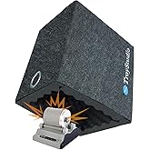 TroyStudio Portable Sound Proof Box, 16" x 12" x 16.2" Noise Reduction Enclosure, Light Blocking Quiet Cover, Soundproof Barrier for Ultrasonic Cleaner, Air Pump, Rock Tumbler &amp; Generator