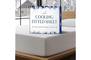 SLEEPHORIA Cooling Fitted Sheet King Size - 1 PC BreezeWeave Cooling Sheets for Hot Sleepers & Cool Rest w/ 16 in Deep Pocket
