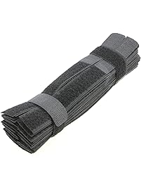 Pasow 50pcs Cable Ties Reusable Fastening Wire Organizer Cord Rope Holder 7 Inch (Black)