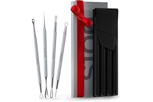 Suvorna Pimple Popper Tool Kit | Milia Remover | Lancets for Facial Extraction | White head Extractor Tool for Face | Comedone Extractor | Blackhead Remover tool | Acne Needle Tool & Cyst Removal Tool