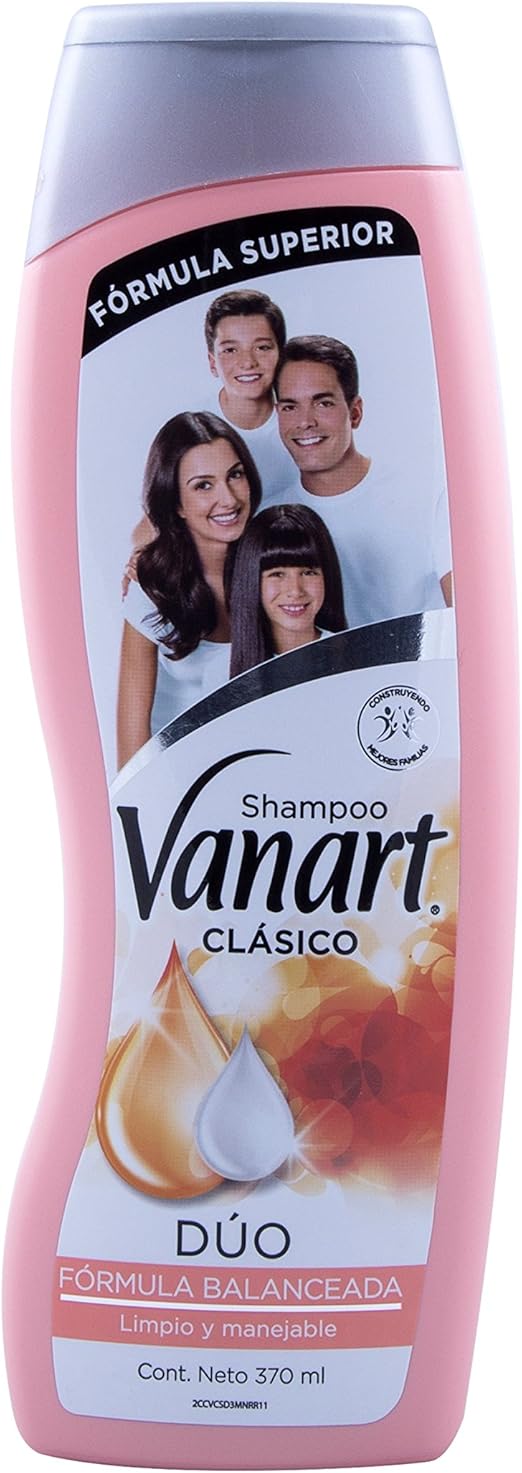 Vanart clásico shampoo dúo 370ml Salud, Belleza y