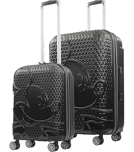 Amazon.com | FUL Mickey Mouse Disney Kids Suitcase Set, Black | 21
