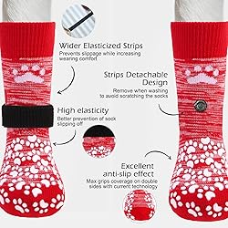 EXPAWLORER Anti Slip Dog Socks to Prevent Licking