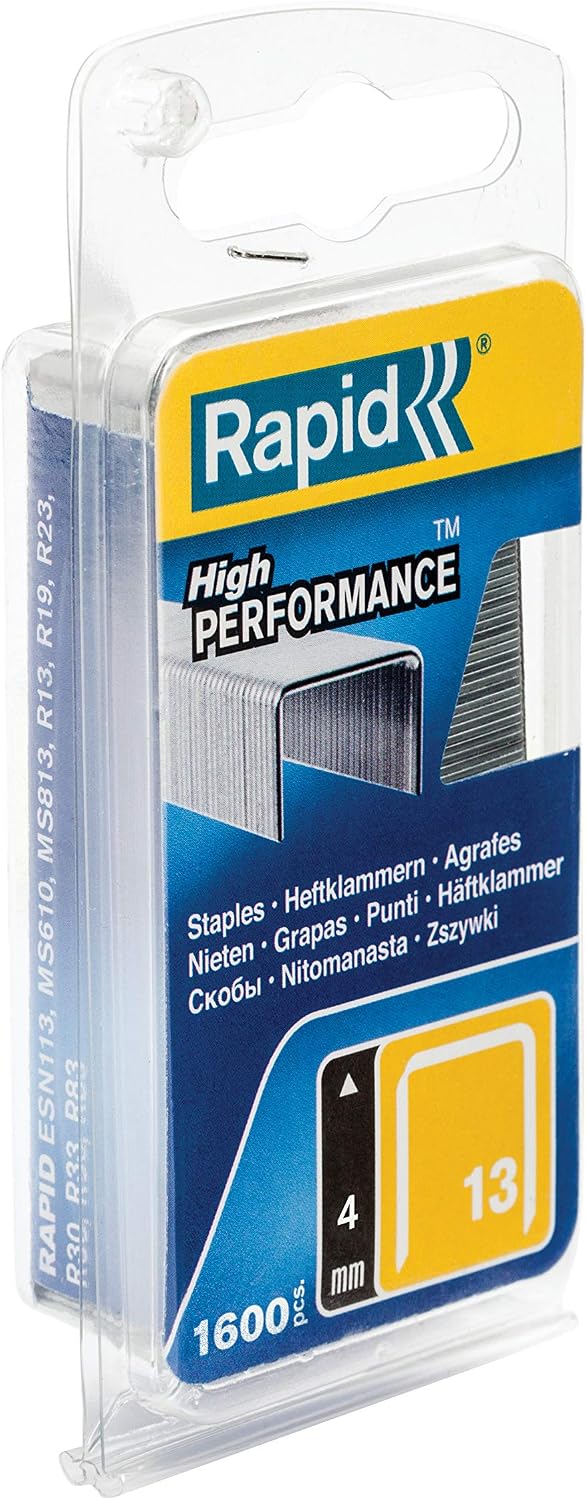 Rapid High-Performance Staples for Textiles Finewire No. 13, Leg Length 4mm, Staple Gun Staples, Galvanised Steel - Image 3