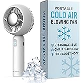 Formano Cold Air Portable Cooling AC Handheld Fans &ndash; The GENUINE Rechargeable Portable Ice Cooling Refrigerating Pad Handheld Cooling Fan That Blows Cold Air