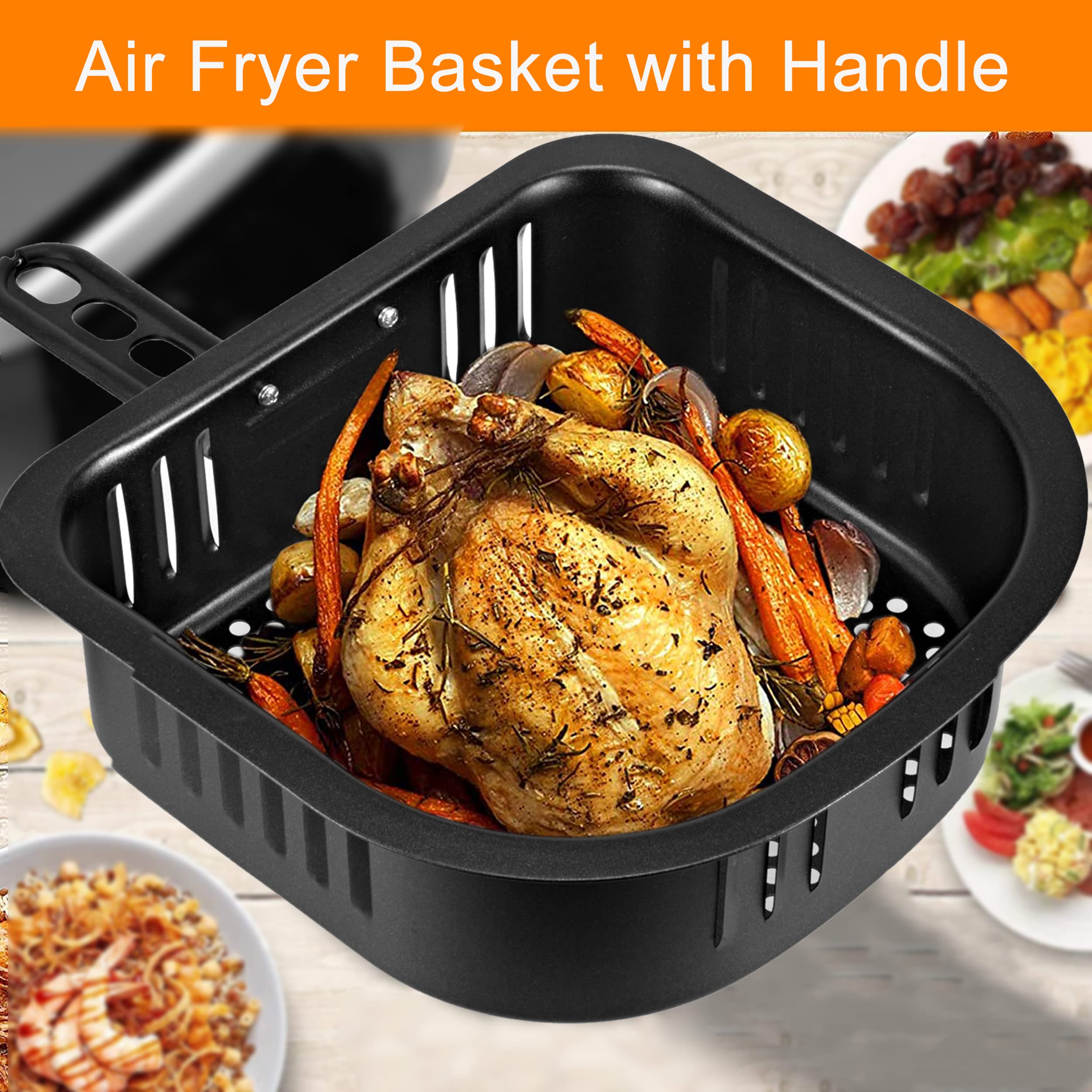 Air Fryer Basket for PowerXL Vortex Air Fryer Pro 10qt,Accessories for PowerXL Oven 6qt Replacement Parts