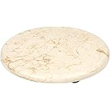 Creative Home Genuine Champagne Marble 8" Round Trivet, Cheese Serving Board