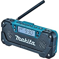 Ruby・Radio-Active Makita MR052 Cordless Radio, 12 V, Multi-Colour : Amazon.ca