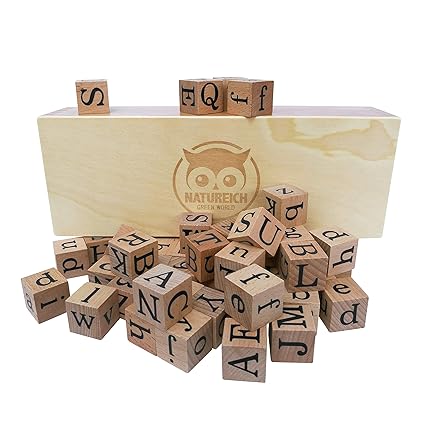 Natureich – Alphabet Blocks zum Lesen Lernen