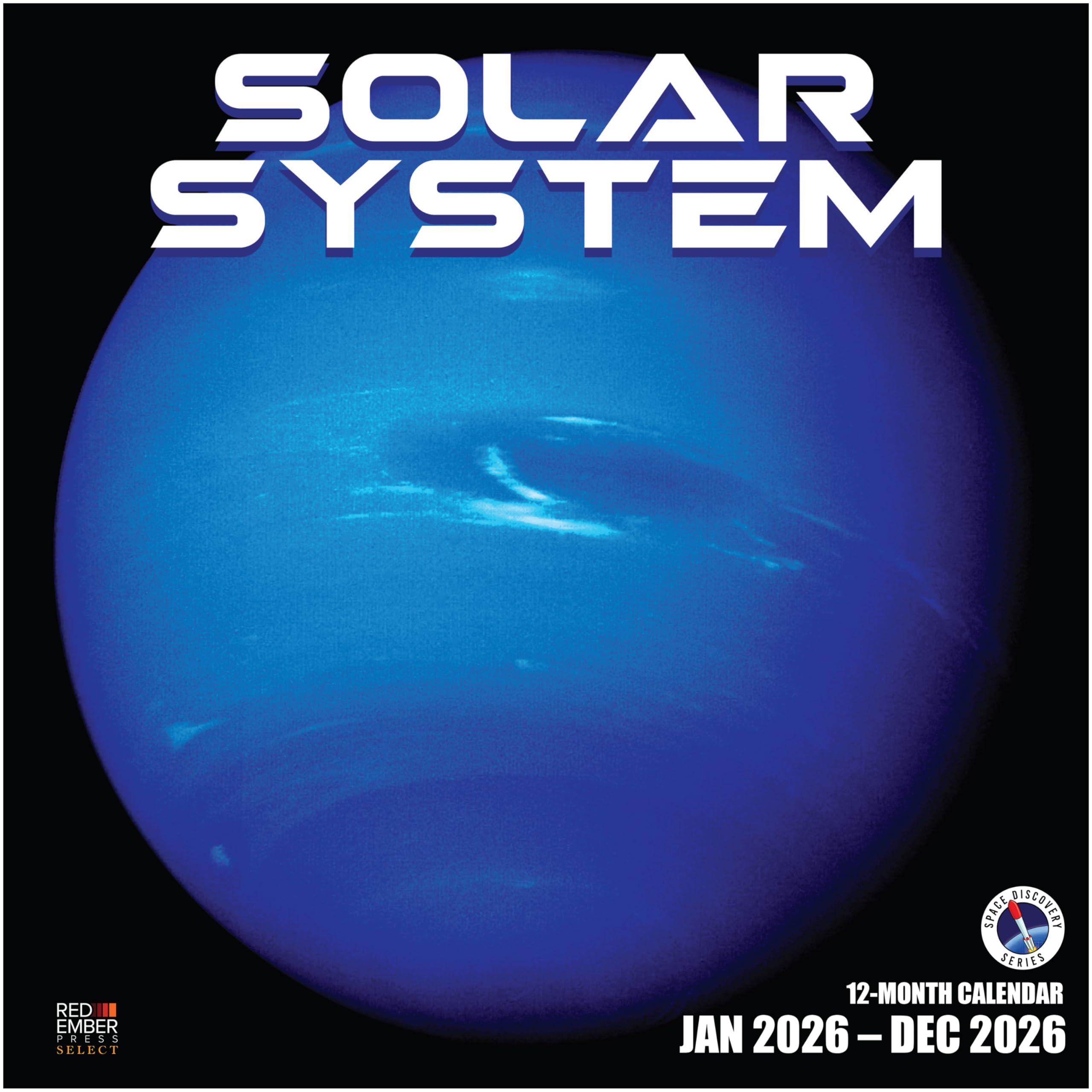 RED EMBER Select - Solar System 2026 Wall Calendar 12 Month | 12" x 24 ...