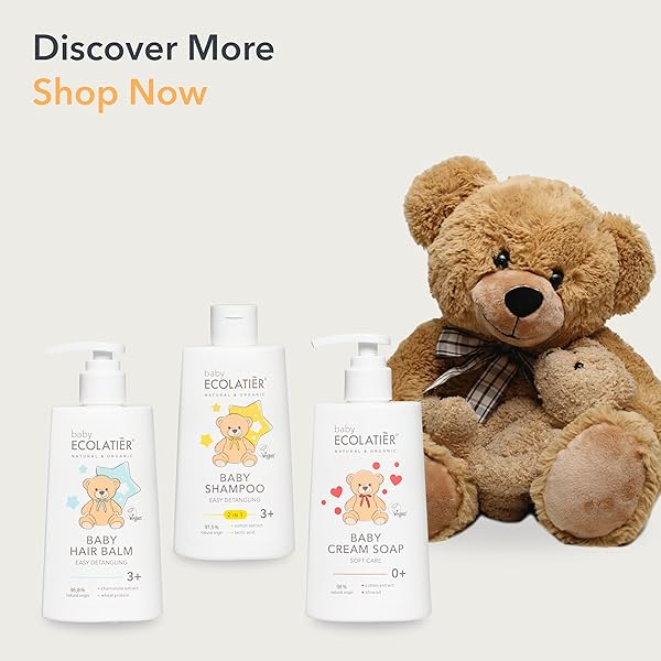 KIDS LOTION DAILY CARE 3+ WITH CALENDULA & PANTHENOL – GENTLE BABY MOISTURIZER FOR SENSITIVE SKIN, SOOTHING & HYDRATING, VEGAN, HYPOALLERGENIC, 8.5 FL OZ – ECOLATIER