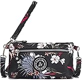 AOCINA Small Wristlet Wallets for Women RFID Blocking Crossbody Purses Nylon Cell Phone Bag for Daily Travel