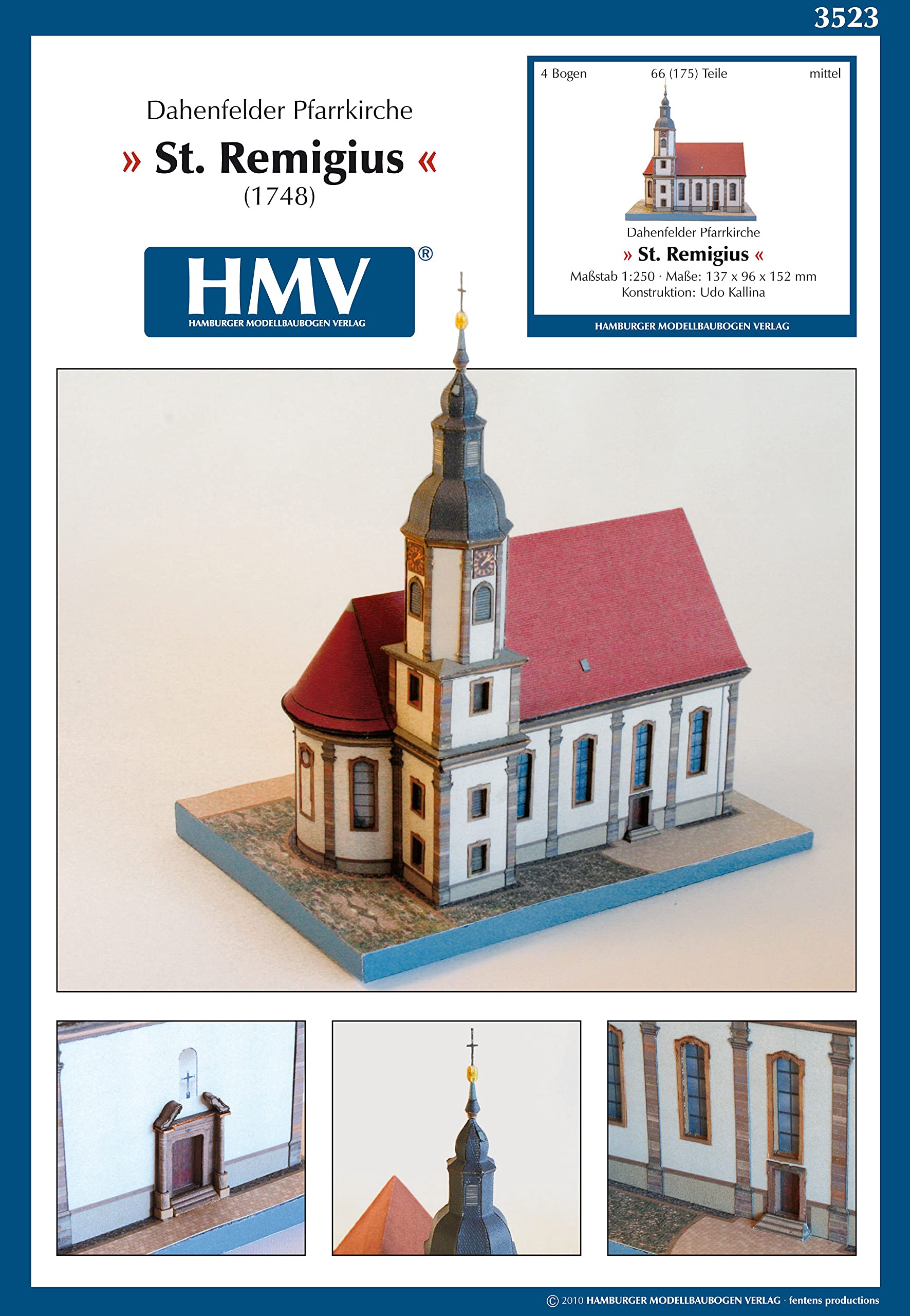 HMV 3523 Papermodel Church St. Remigius Dahenfeld