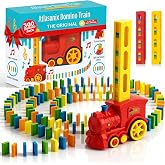 Atlasonix Domino Train | Domino Train for Kids | Dominos for Kids - Automatic Dominos Laying Toy Set Mega Pack (300, 220,160 Blocks) with Colorful Blocks - Montessori STEM Toy