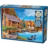 Cobble Hill 500 Piece Puzzle - Loon Lake - Sample Poster Included