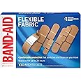BAND-AID Brand Flexible Fabric Adhesive Bandages, Comfortable Sterile Protection & Wound Care for Minor Cuts, Scrapes & Burns
