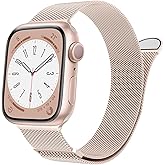 MARGE PLUS Compatible with Apple Watch Band 38mm 40mm 41mm 42mm 44mm 45mm 46mm 49mm Women Men, Stainless Steel Mesh Loop Magnetic Clasp Replacement for iWatch Series 11 10 9 8 7 6 5 4 SE3 SE2 Ultra 3